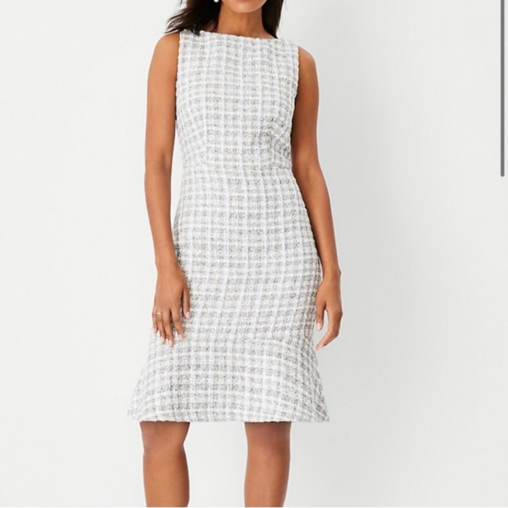 Ann Taylor Tweed Sheath Dress